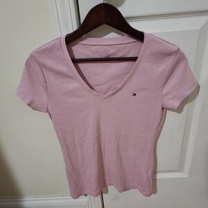 Tommy Hilfiger Light Pink Short Sleeve Tee Size M
